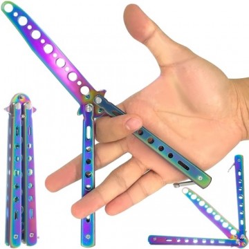 Trizand Butterfly knife for training - rainbow (15907-0)