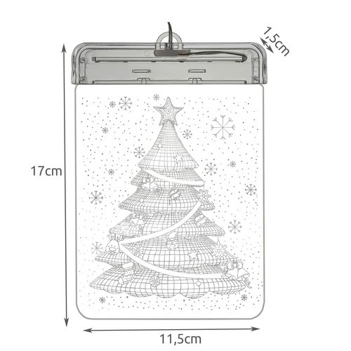 Malatec Stained glass LED 3D- Christmas tree (15581-0) image 5