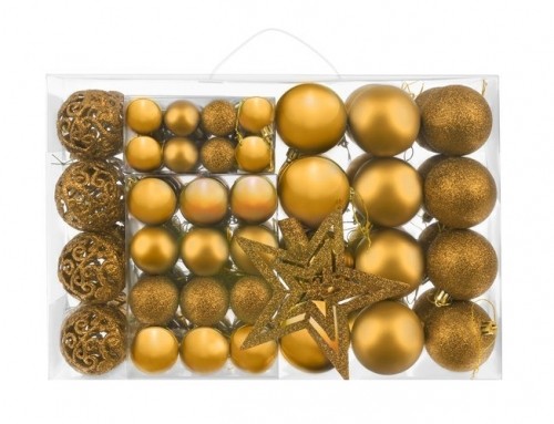 Iso Trade Christmas balls set of 100 pcs + golden star (14784-0) image 1