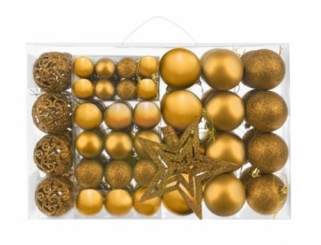 Iso Trade Christmas balls set of 100 pcs + golden star (14784-0)
