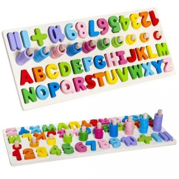 Kruzzel Wooden alphabet and numbers puzzle (14676-0)