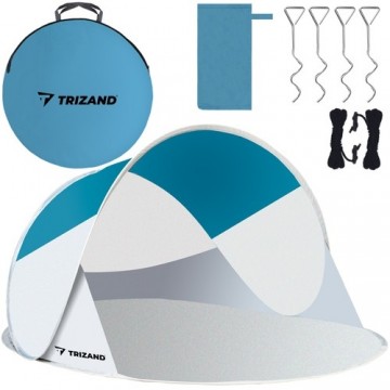 Trizand Beach tent 220x120x90cm - turquoise - gray (14600-0)