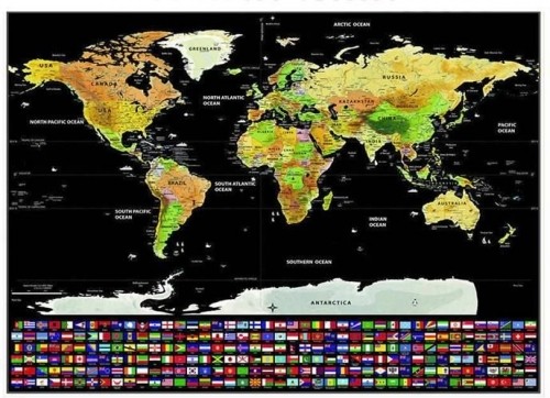 Malatec World map - scratch card with flags (14052-0) image 3