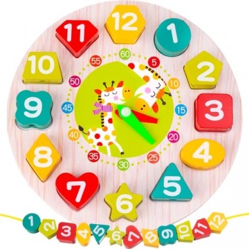 Kruzzel Wooden toy clock (14006-0)