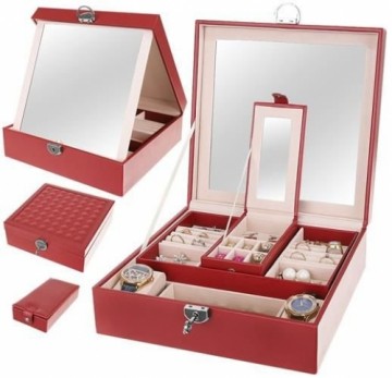 Jewelery box - Beautylushh burgundy (13857-0)