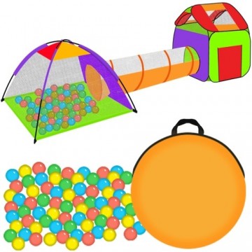 Kruzzel Tent for children HOUSE + tunnel + 200 balls (11756-0)