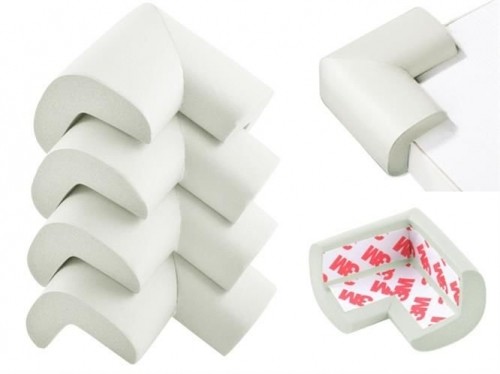 Iso Trade Foam corner protection - 4 pieces (white) (11642-0) image 1