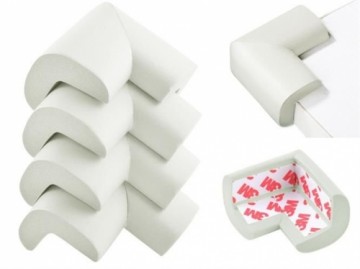 Iso Trade Foam corner protection - 4 pieces (white) (11642-0)