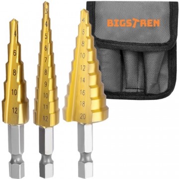 Bigstren Conical drill bit set - 3 pcs. (6661-0)