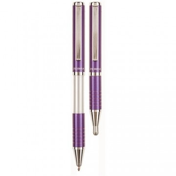 Шариковая ручка Zebra Expandz SL-F1 фиолетовый корпус, синяя