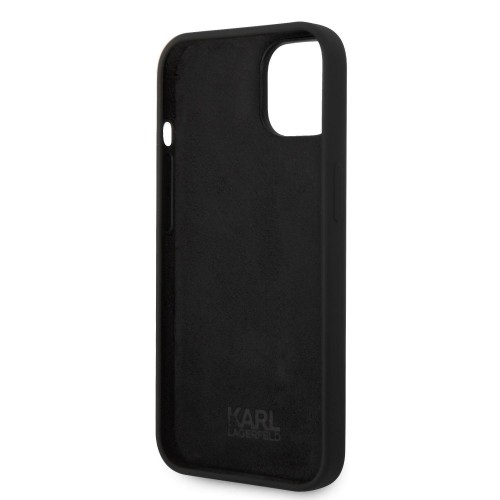 Karl Lagerfeld Liquid Silicone Ikonik NFT Case for iPhone 15 Black image 5