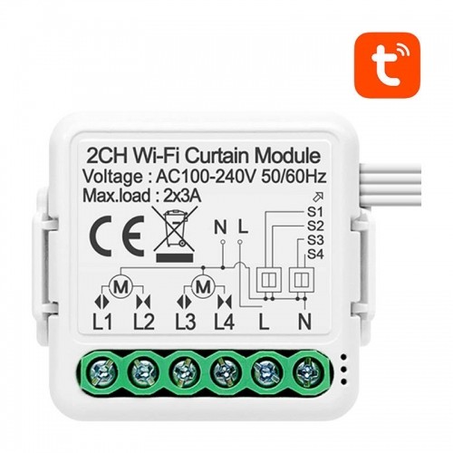 Smart Curtain Switch Module WiFi Avatto N-CSM01-2 TUYA image 1