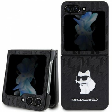 Karl Lagerfeld KLHCZF5SAPCHNPK Z Flip5 F731 hardcase czarny|black Saffiano Monogram Choupette Pin
