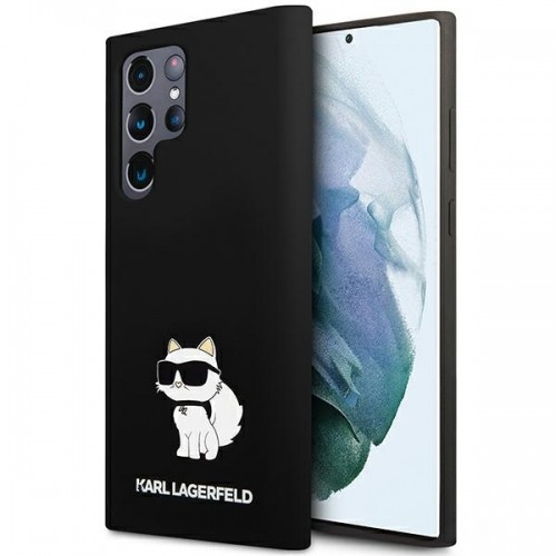 Karl Lagerfeld Liquid Silicone Choupette NFT Case for Samsung Galaxy S23 Ultra Black image 1