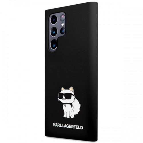Karl Lagerfeld Liquid Silicone Choupette NFT Case for Samsung Galaxy S23 Ultra Black image 2