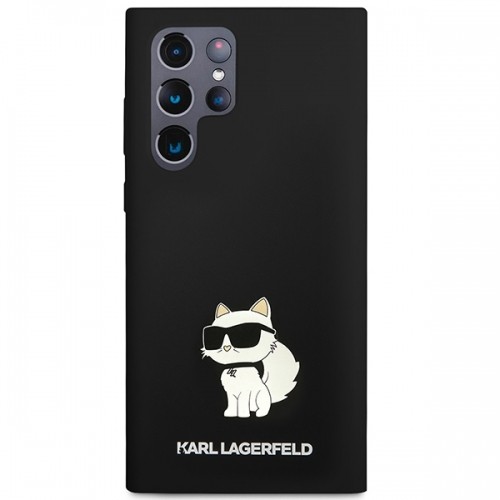 Karl Lagerfeld Liquid Silicone Choupette NFT Case for Samsung Galaxy S23 Ultra Black image 3