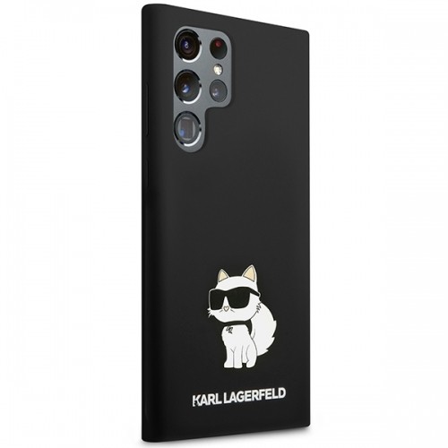 Karl Lagerfeld Liquid Silicone Choupette NFT Case for Samsung Galaxy S23 Ultra Black image 4