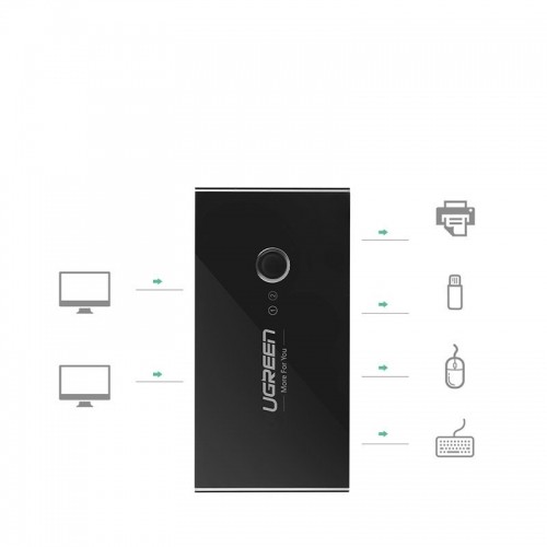 Switch USB KVM USB 2x4 UGREEN USB 3.0 (black) image 2