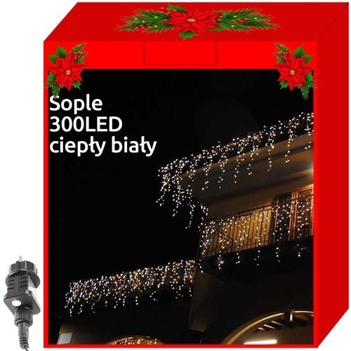Iso Trade Christmas lights - icicles 300 LED warm white 31V (14899-0) image 5