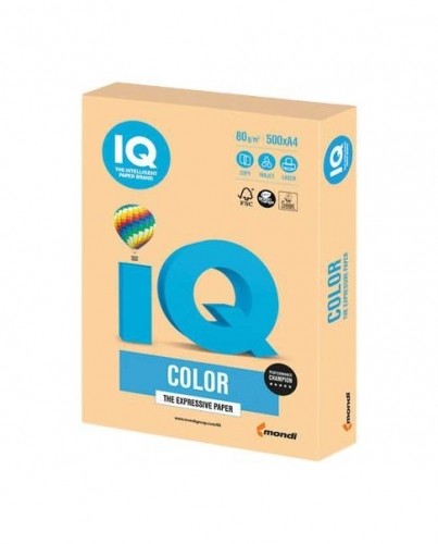 Krāsains papīrs IQ A4, 160g/㎡, 250 loksnes, GO22, Gold image 1