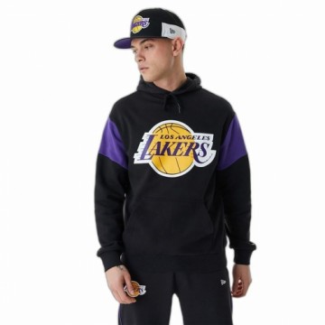 Unisex Sporta Krekls ar Kapuci New Era NBA Colour Insert LA Lakers Melns