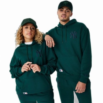 Unisex Sporta Krekls ar Kapuci New Era League Essentials New York Yankees Tumši zaļš