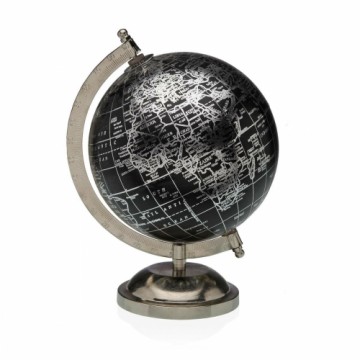 Земной глобус Versa Серебристый Металл 15 x 24 x 17 cm