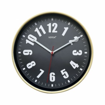 Sienas pulkstenis Versa Pelēks Plastmasa 4 x 30 x 30 cm
