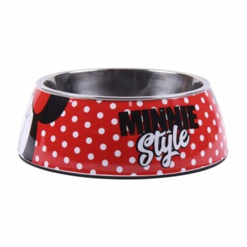 Кормушка для собак Minnie Mouse Красный меламин 180 ml Чёрный Металл