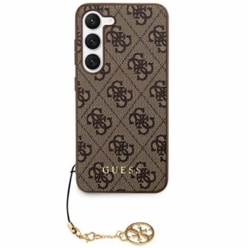 Guess GUHCS24MGF4GBR S24+ S926 brązowy|brown hardcase 4G Charms Collection