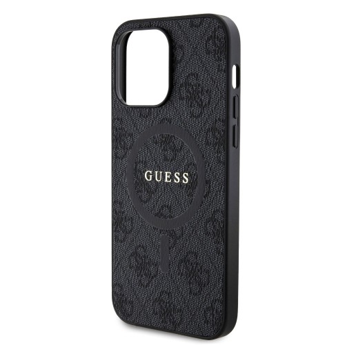 Guess PU Leather 4G Colored Ring MagSafe Case for iPhone 14 Pro Max Black image 4