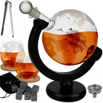 Carafe - globe - Malatec 22553 whiskey set (17329-0)