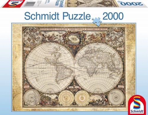 Schmidt 58178 Historical World Map Puzzle 2000gab image 1