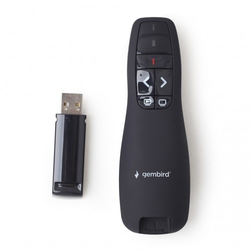 Energenie Gembird *Wireless presenter with laser pointer 660 nm 10 m Black image 2