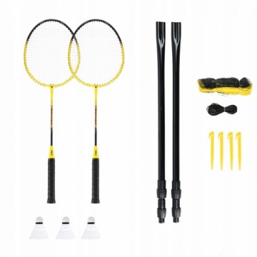 Nils Extreme NILS NRZ262 ALUMINIUM badminton set 2 rackets, 3 feather darts, 600x60cm net, case