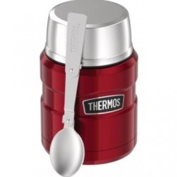 Thermoss Termoss pārtikas KING with SPOON, 0,47L  Red