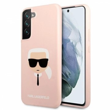 Samsung Karl Lagerfeld KLHCS22MSLKHPI S22+ S906 roÅ¼owy|pink hardcase Silicone Karl`s Head