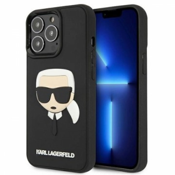 Apple Karl Lagerfeld KLHCP13LKH3DBK iPhone 13 Pro | 13 6,1" czarny|black hardcase 3D Rubber Karl`s Head