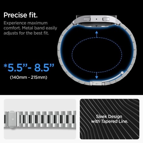 Spigen Modern Fit Band for Samsung Galaxy Watch 6 (44 mm) - silver image 5
