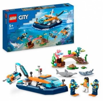 LEGO City 60377 Explorer Diving Boat Konstruktors
