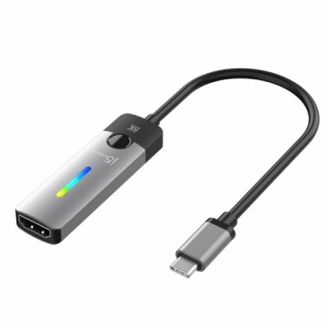 USB-C uz HDMI Adapteris j5create JCA157-N Melns Pelēks 10 cm