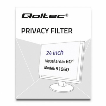 Фильтр для защиты конфиденциальности информации на мониторе Qoltec 51060