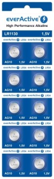 Mini alkaline batteries everActive G10 LR1130 LR54 10 pcs