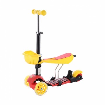 Nils Extreme NILS FUN HLB07 4in1 children's scooter BLACK-YELLOW-RED