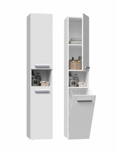 Top E Shop Bathroom cabinet NEL III 31x30x174 cm, matt white image 4