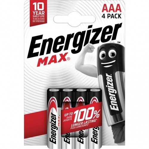 ENERGIZER BATTERIES ALKALINE MAX AAA LR03, 4 PIECES, ECO PACKAGING image 2