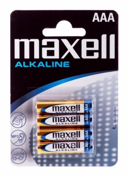 Maxell Battery Alkaline LR-03 AAA 4-Pack Single-use battery