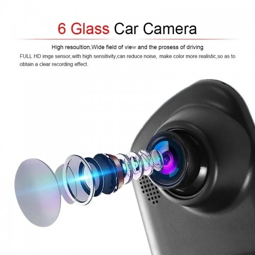 OEM Car Dash Cam DVR-01 Mirror 5,0 inches + rear camera image 4