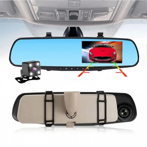 OEM Car Dash Cam DVR-01 Mirror 5,0 inches + rear camera image 5