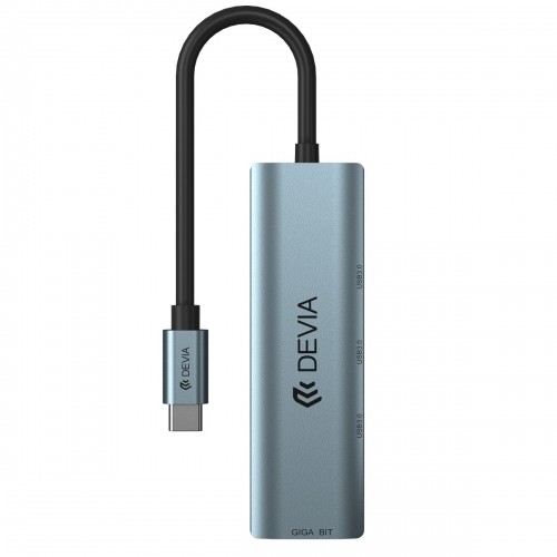 Devia adapter HUB USB-C 3.1 to 4x USB 3.0 deep gray image 2